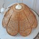 Wicker suspension / rattan flowers petal 70s