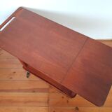 Johannes Andersen teak rolling trolley