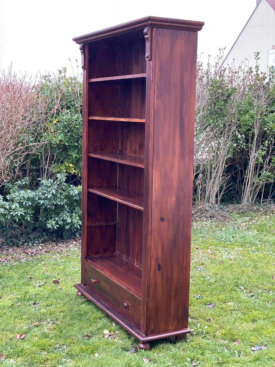 Wooden bookcase