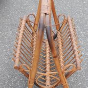 Porte-revue en rotin, années 60