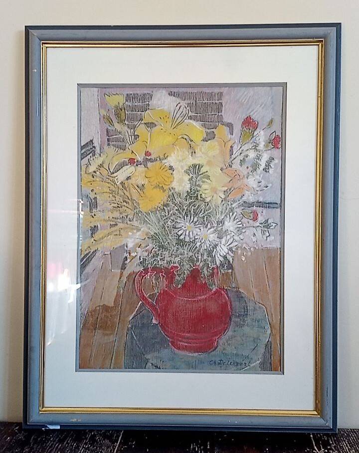 Pastel - Christine Delessert - 48 x 34 cm - bouquet of flowers