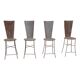 Set of 4 metal chairs