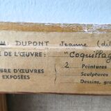 Painting, still life with shells, 70s