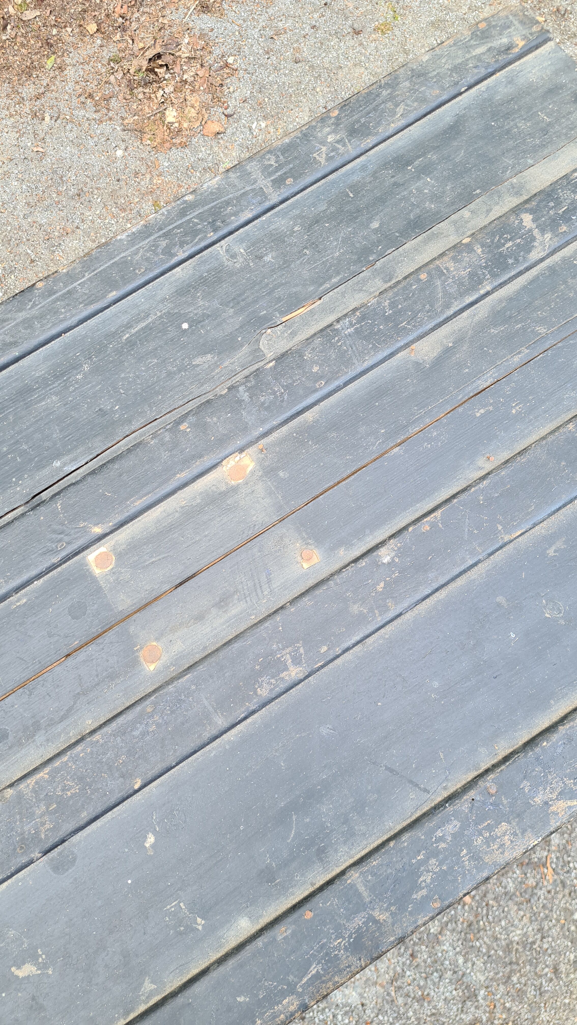 Old wooden trunk with interior compartments