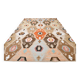 Tapis Kilim en Laine Fait Main Turc Crème & Orange 10x13, 296x393 cm