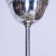 Art Deco Chandelier in Chrome-Plated Steel and Opal Glass, Czech, 1920s