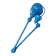 Jielde lamp with 2 arms