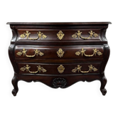 Commode Galbée de Style Louis XV, Époque Napoléon III