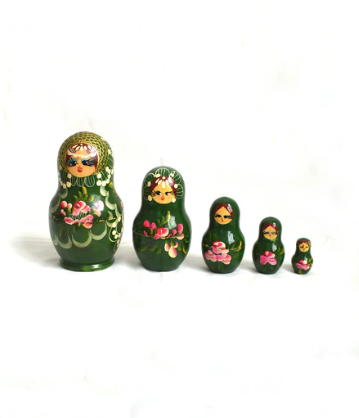 Oeuf de Pâques bois peint main signé Russie H21 Palekh