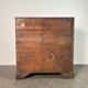 Slant-front desk, chest of drawers, English George III writing desk in oak - 19th century