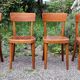 4 bistro chairs Tschan-Baumann Switzerland 1950s