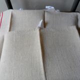 Set of 3 old hemp tea towels