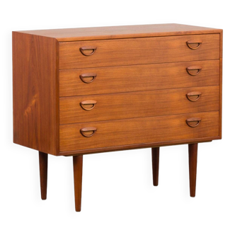 Kai Kristiansen teak 4 drawers dresser for Feldballe Mobelfabrik, Denmark 1960s