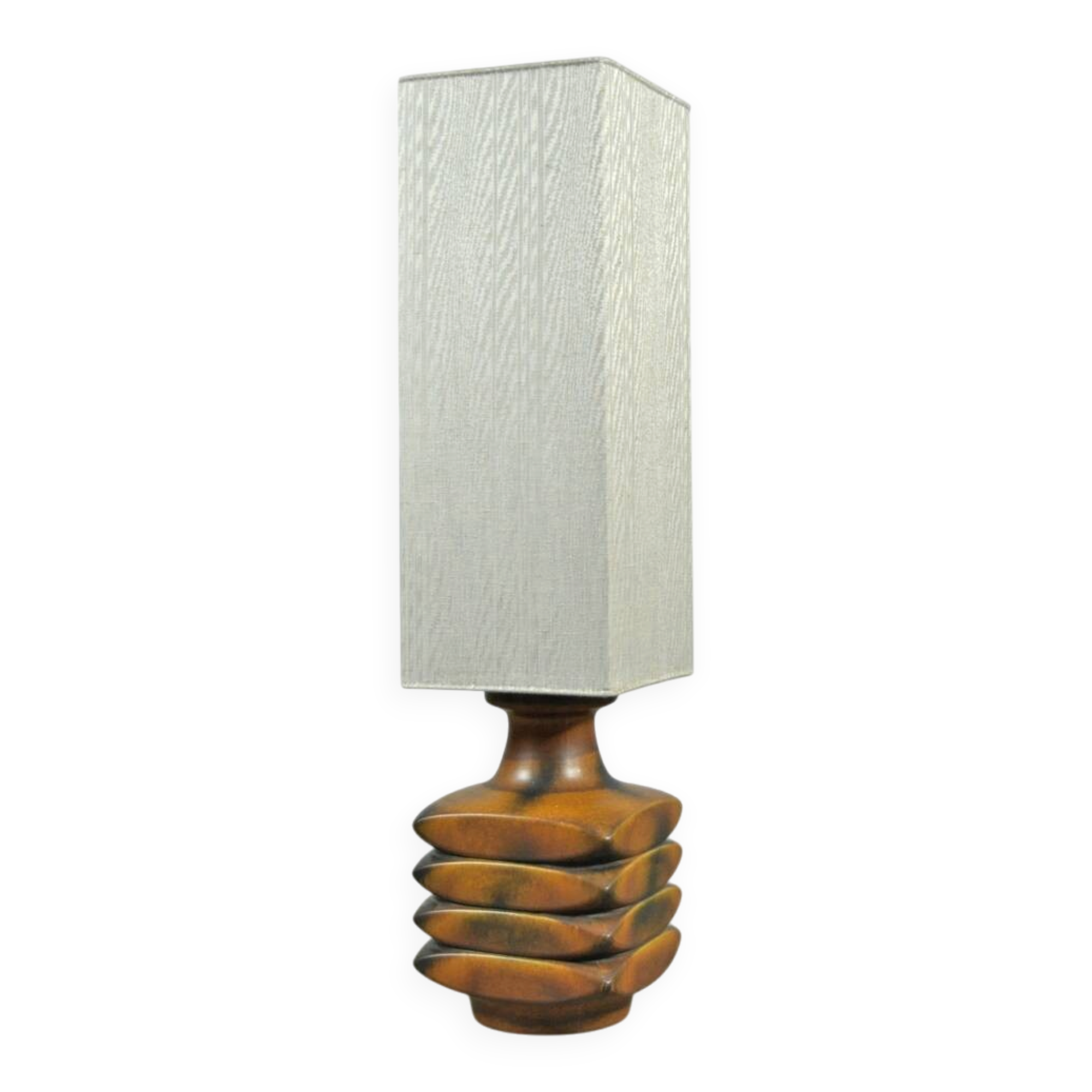 Vintage ceramic floor lamp by cari zalloni, 1970s