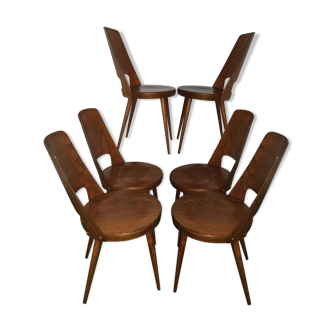 6 chairs Baumann model Mondor