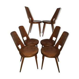 Set de 6 chaises Baumann model Mondor
