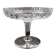 Coupe sur pied, compotier ancien en verre gravé