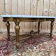 Louis XVI style coffee table – Gilded wood and Carrara marble