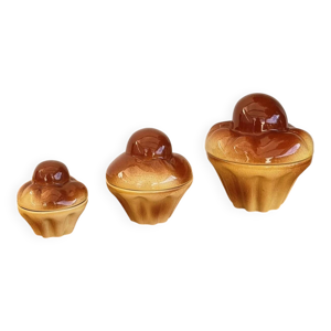 Trio de pots gigognes