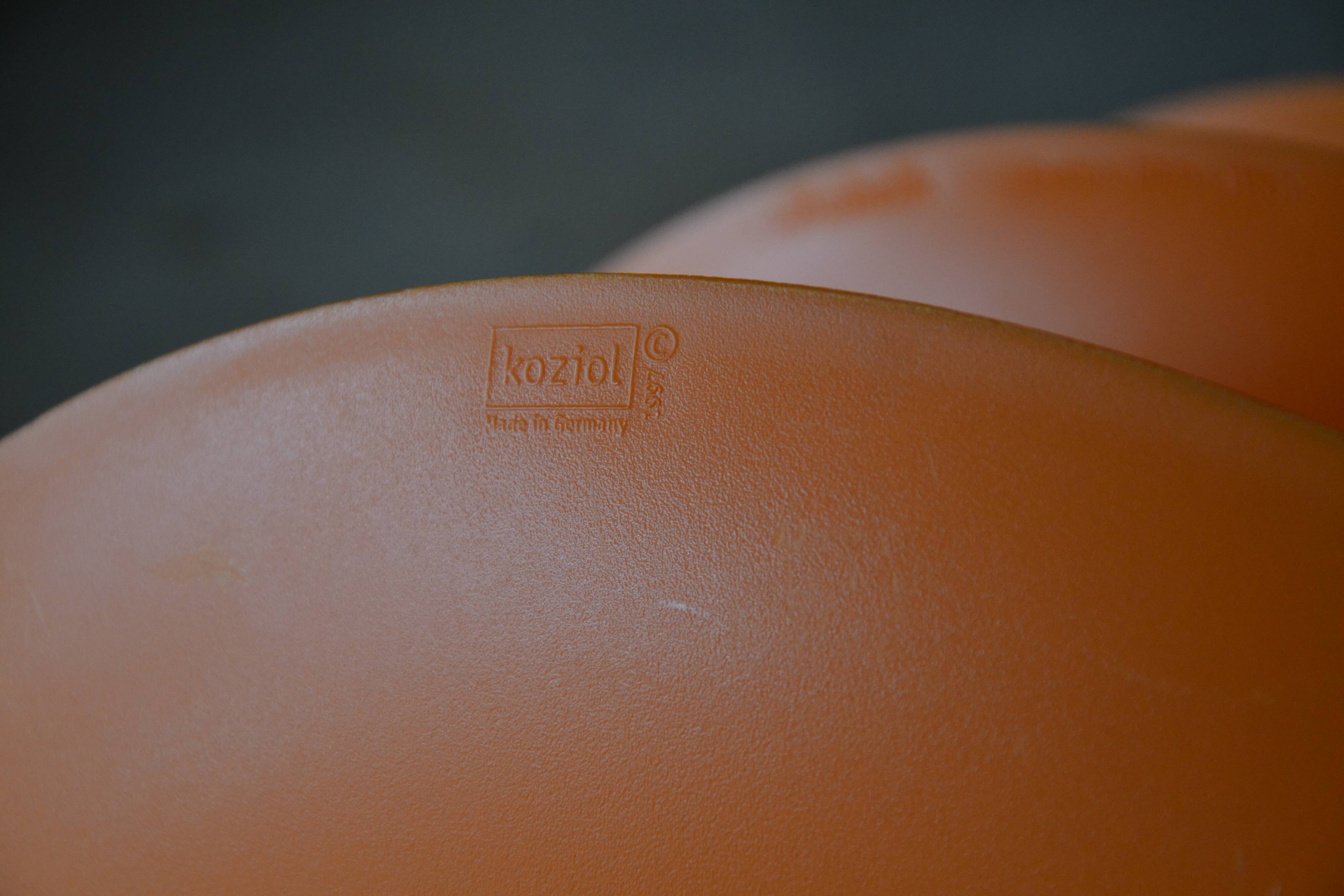 Orange appetizer dish/tower "Babell" 1997 Koziol Germany