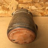 Old Vintage Brown Stoneware Carafe Refresher Pitcher