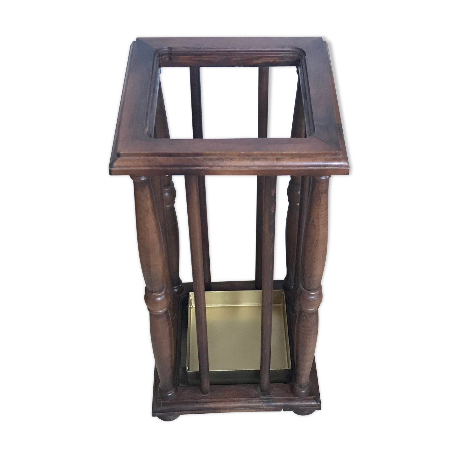 Vintage wooden umbrella holder