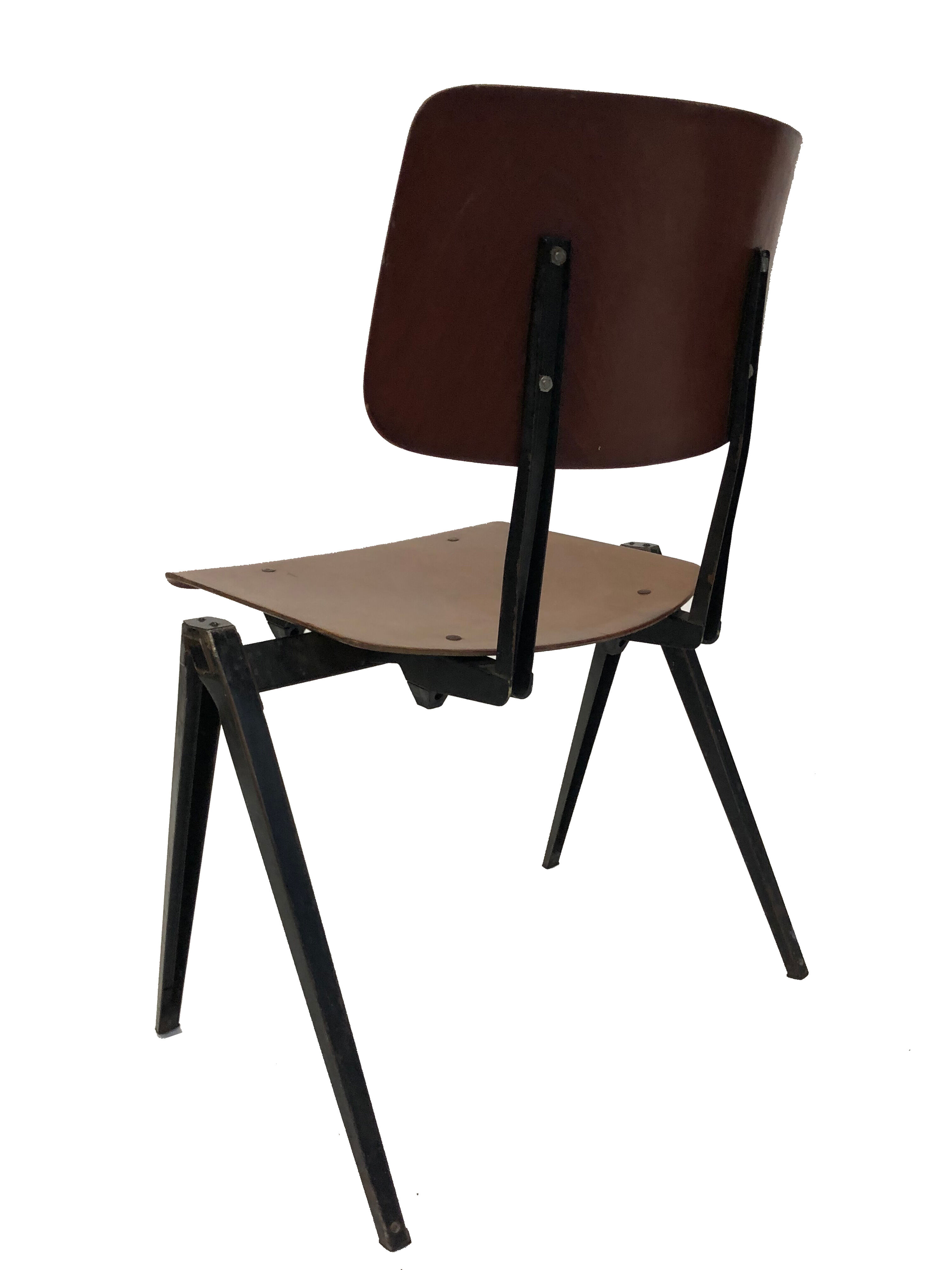 Bureau vintage avec chaise Marko & Galvanitas années 60 Pays-Bas