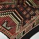 7x11 Kilim Dark Brown Large Area Handwoven Kilim Rug, 218x320 Cm
