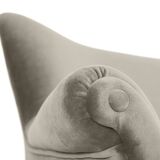 Canapé 3 places en velours d'origine, vieux de plusieurs années 60, gris