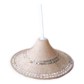 vintage rattan pendant light