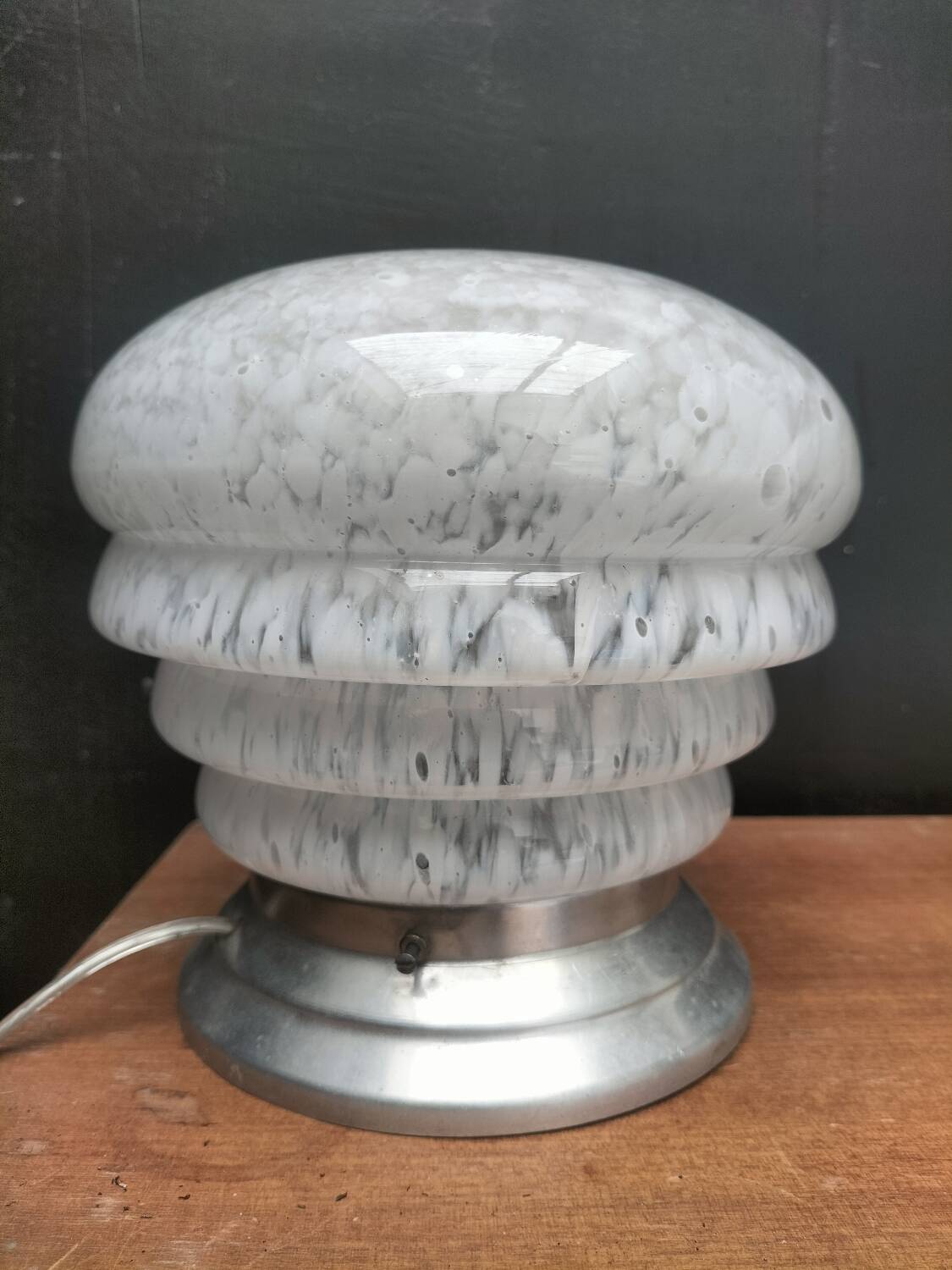 Lampe en verre de Clichy