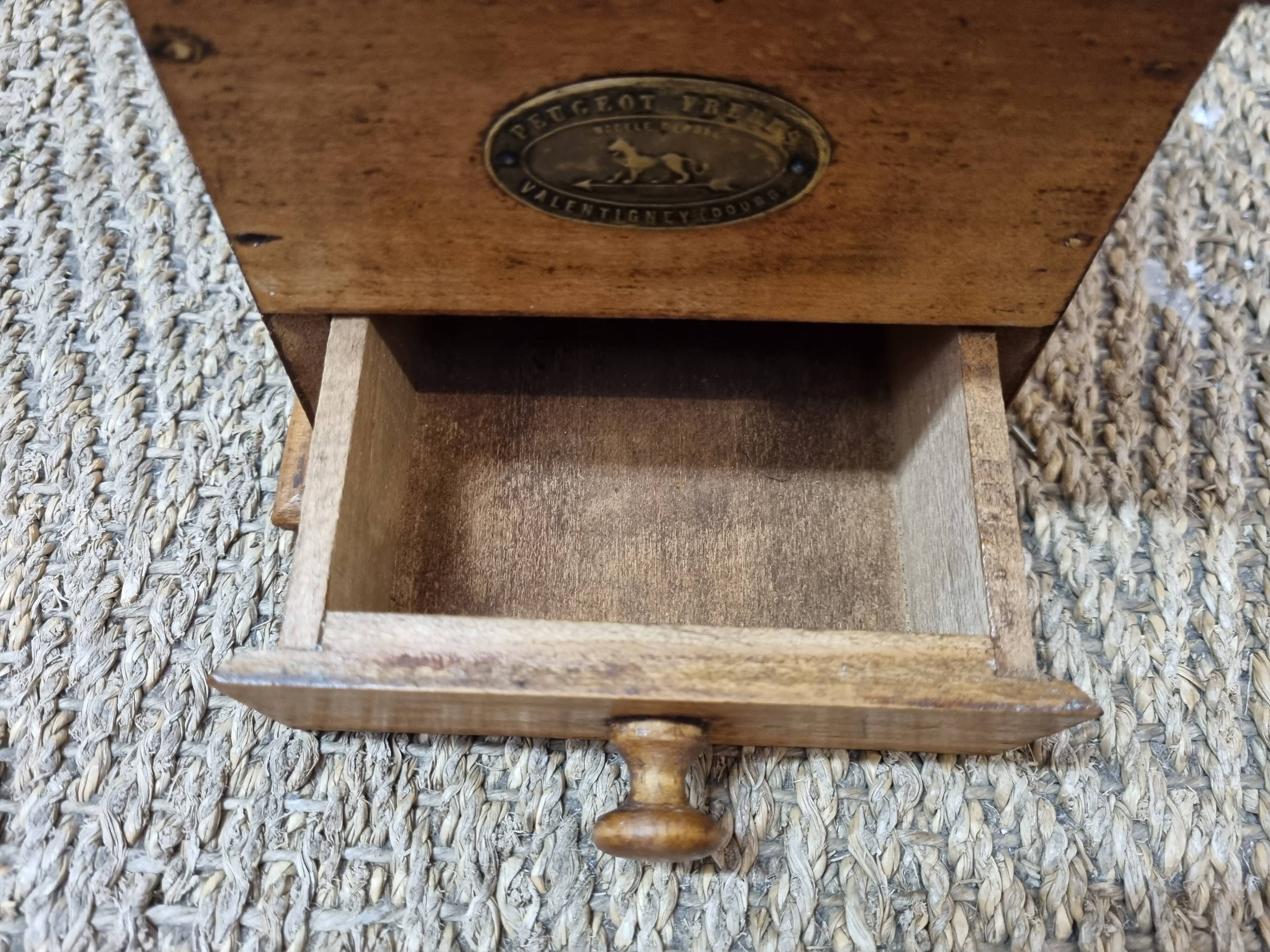 Coffee grinder Peugeot wood 1960