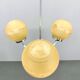 1950s Chrome & Frosted Glass Chandelier