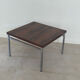 Table basse vintage bois et métal 1970