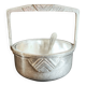 Art Deco silver-plated ice bucket + cocktail spoon