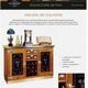 Liquor cabinet by Félix Monge – Solid wood sideboard