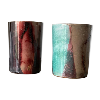 Enamelled ceramic glasses