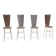 Set of 4 metal chairs