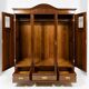Art Nouveau wardrobe in walnut and pine - 1900-1915