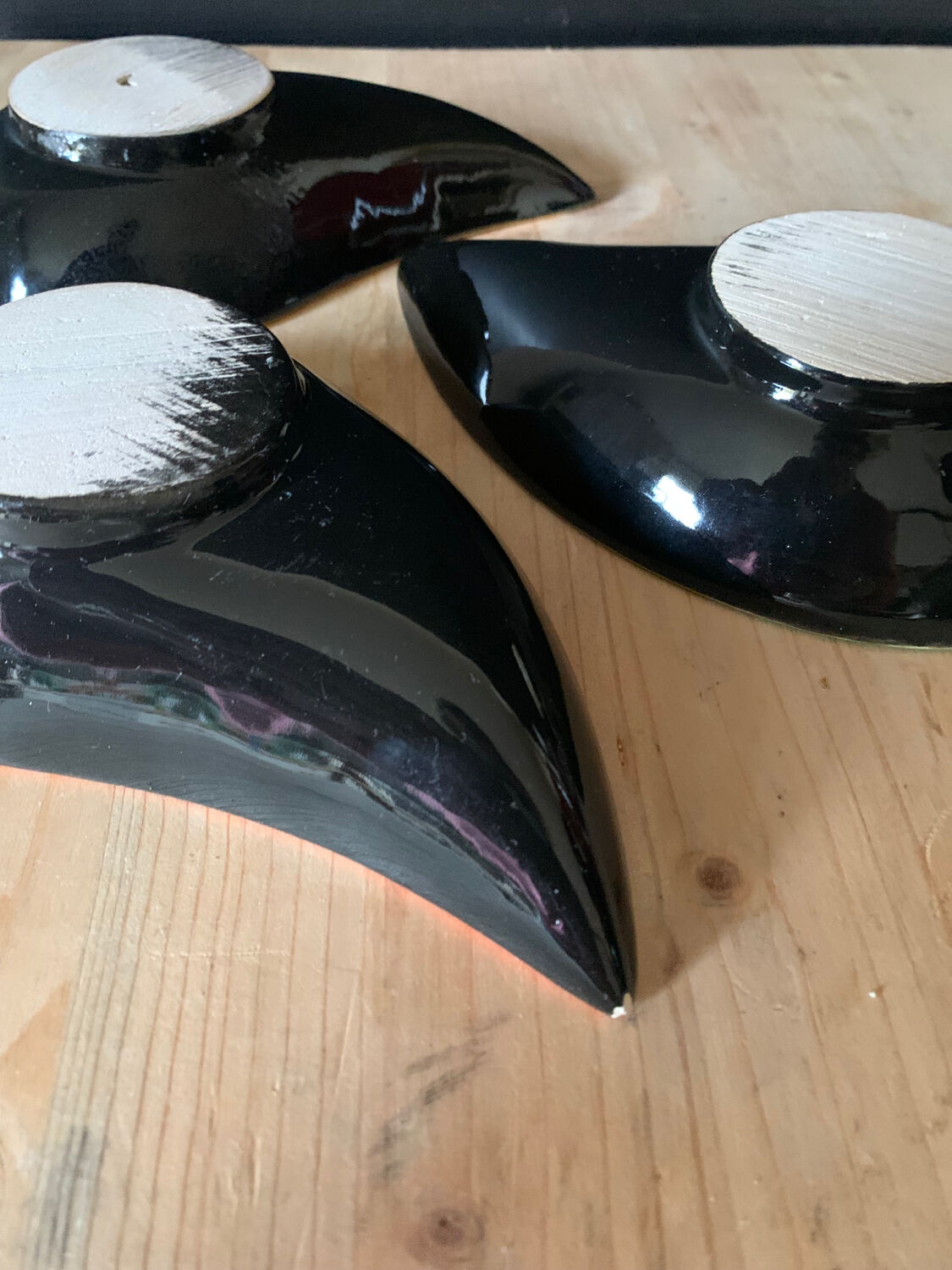 Vintage multicolor ceramic ramekins