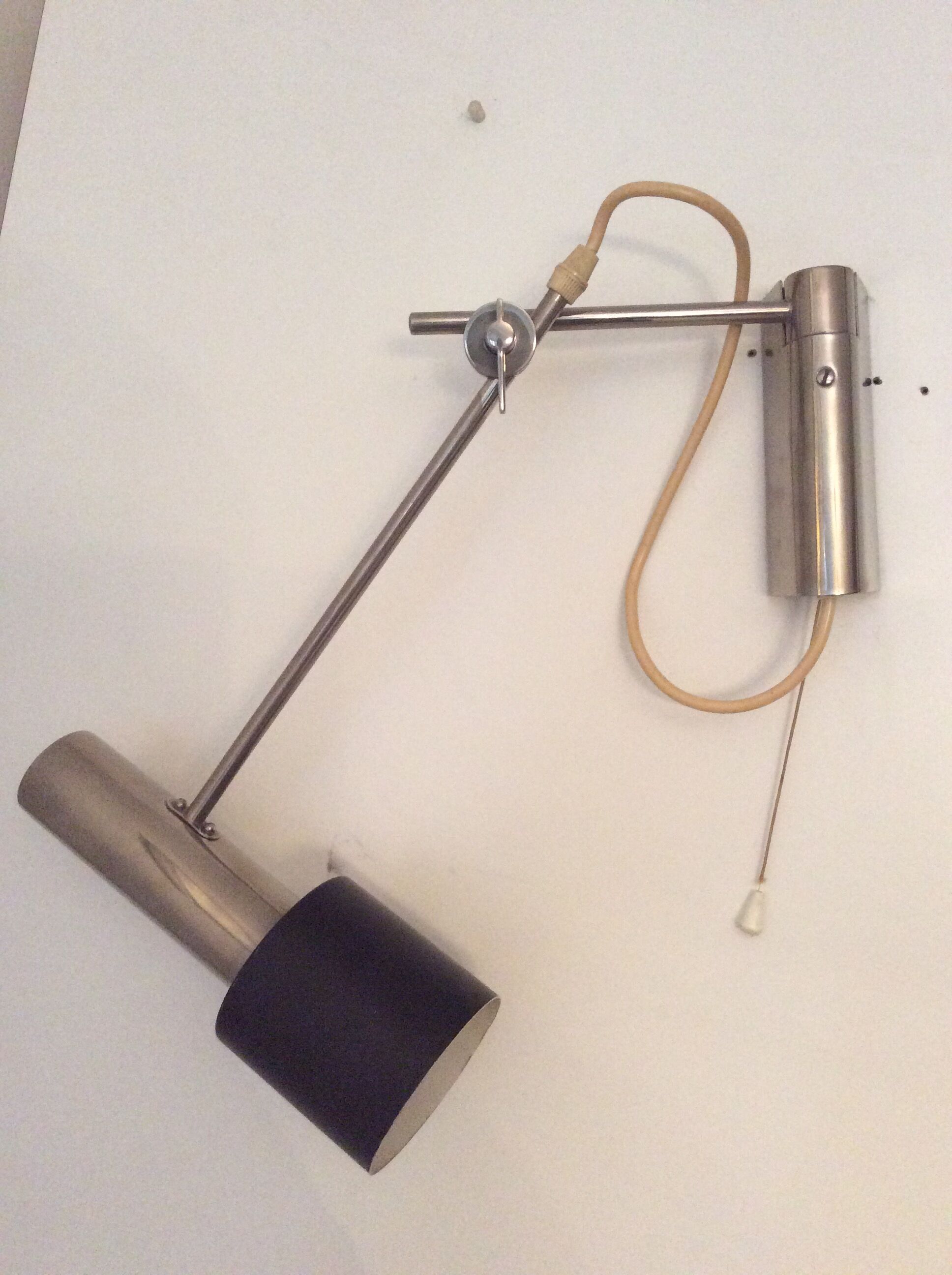 Vintage articulated stem lamp from the 50s and 60s