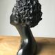 Plaster bust of a black woman 1950s Gino Manca