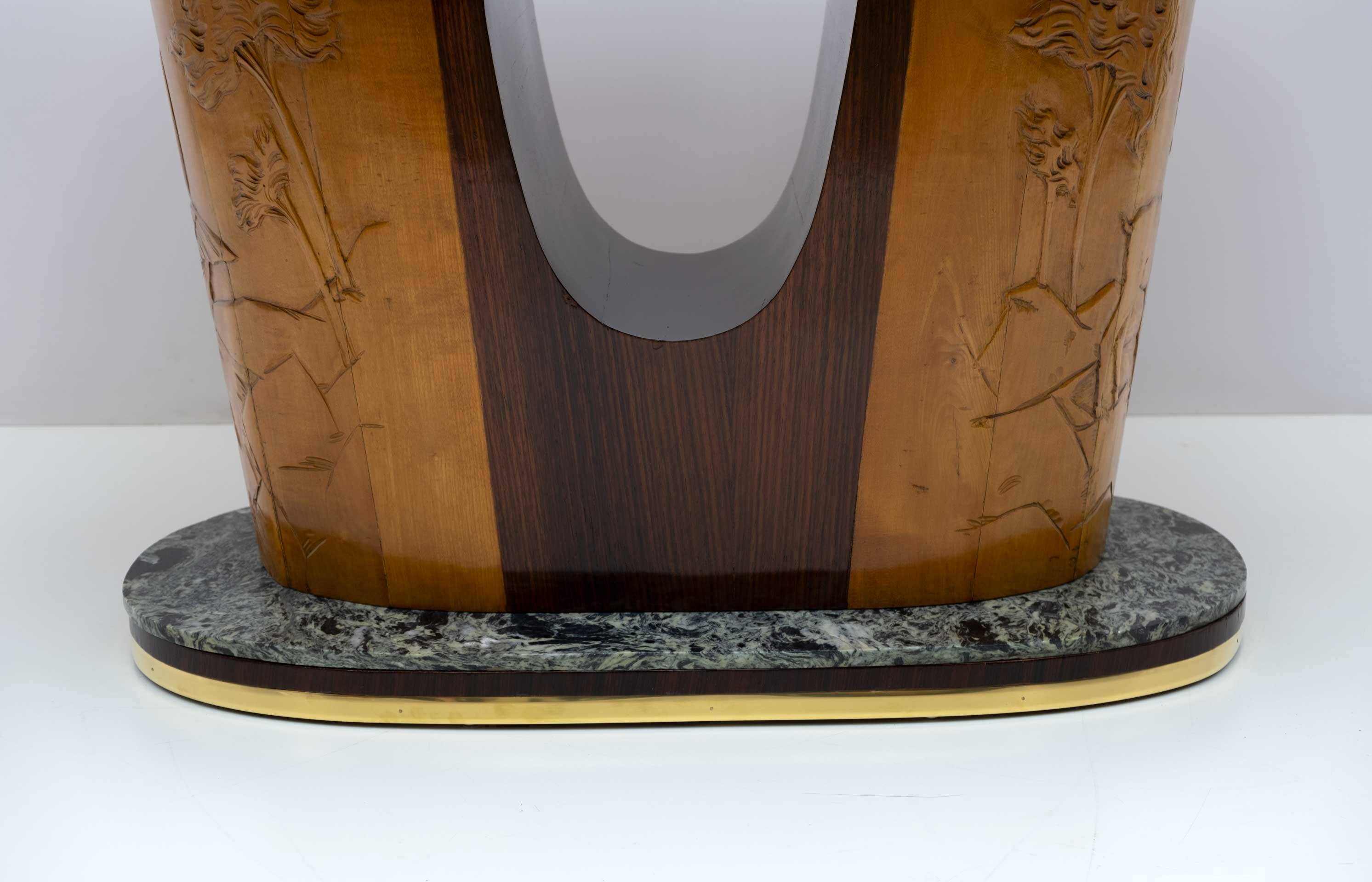 Vittorio Dassi Iconic Design Mid-Century Modern Italian Dining Table, 1950s