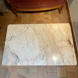 Table basse en marbre et fer forgé