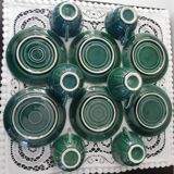 Service of 6 cups and saucers 50s