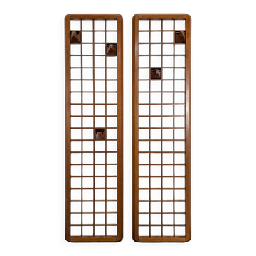 Modular coat rack pair Italian design