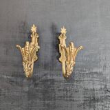 Paire d'embrasse en métal doré