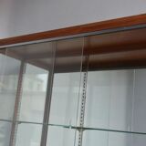 Pair of 1900 mahogany store windows