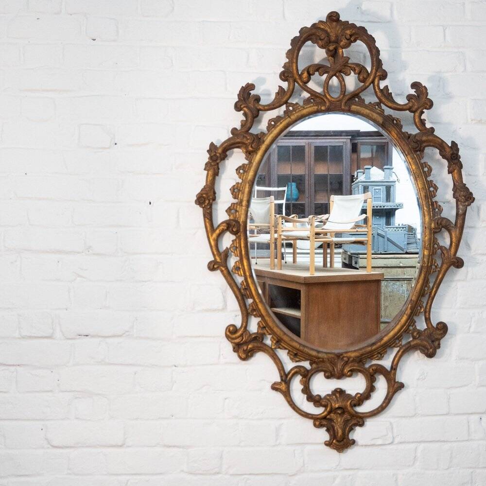 Miroir en bois doré, 1890
