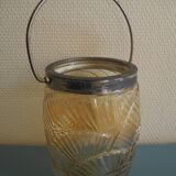 antique french biscuit tin bucket art deco fans 30s